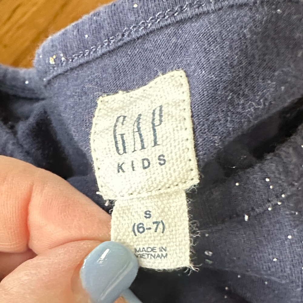 LAST CHANCE OFFER: GAP Navy Glitter Kids Dress - Picture 2 of 4